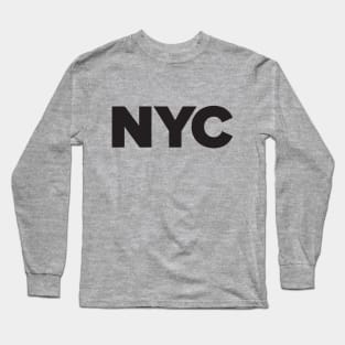 NYC - New York proud city print - black Long Sleeve T-Shirt